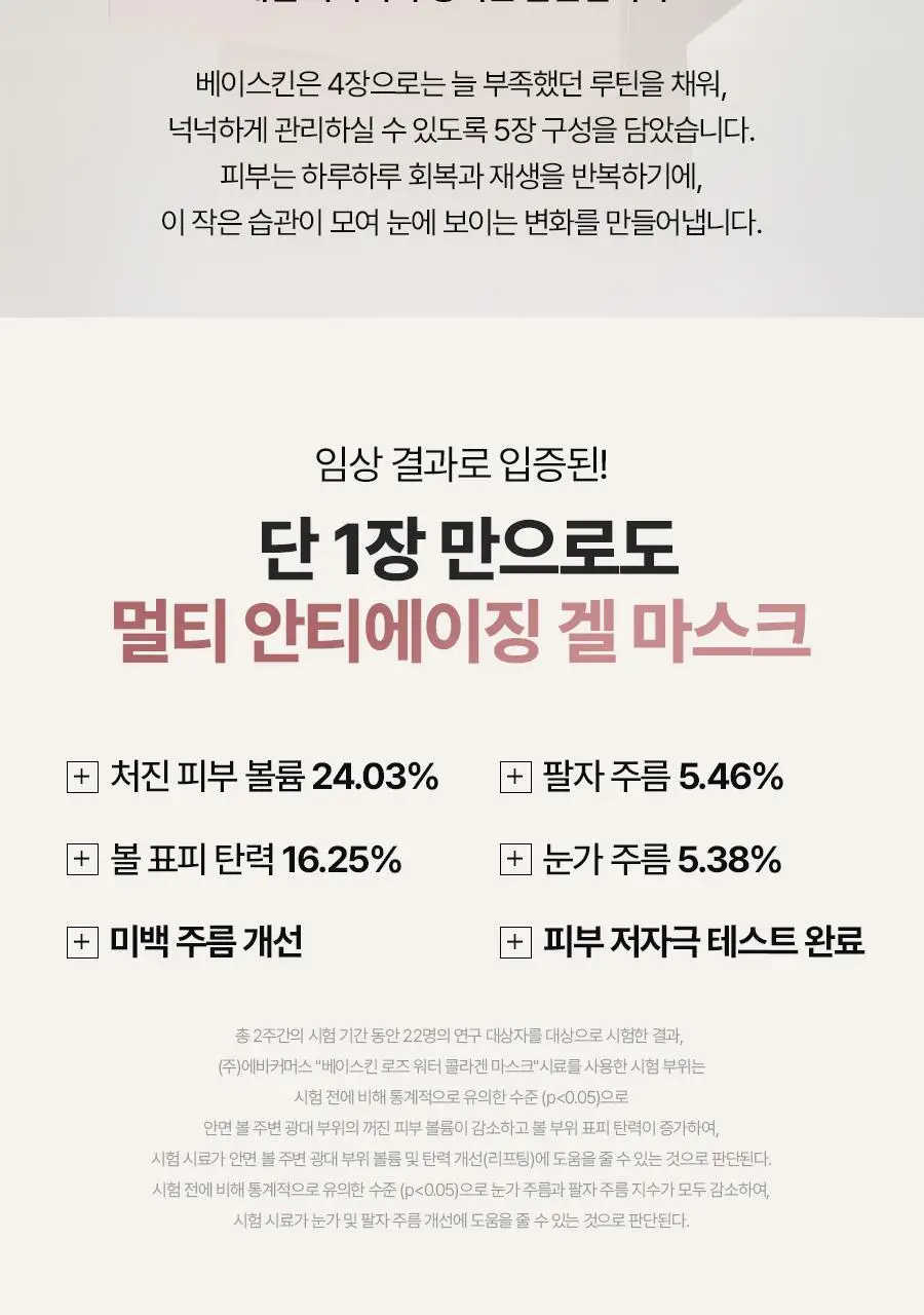 [모공탄력] 베이스킨 로즈 워터 콜라겐 마스크 5매 상세페이지 29